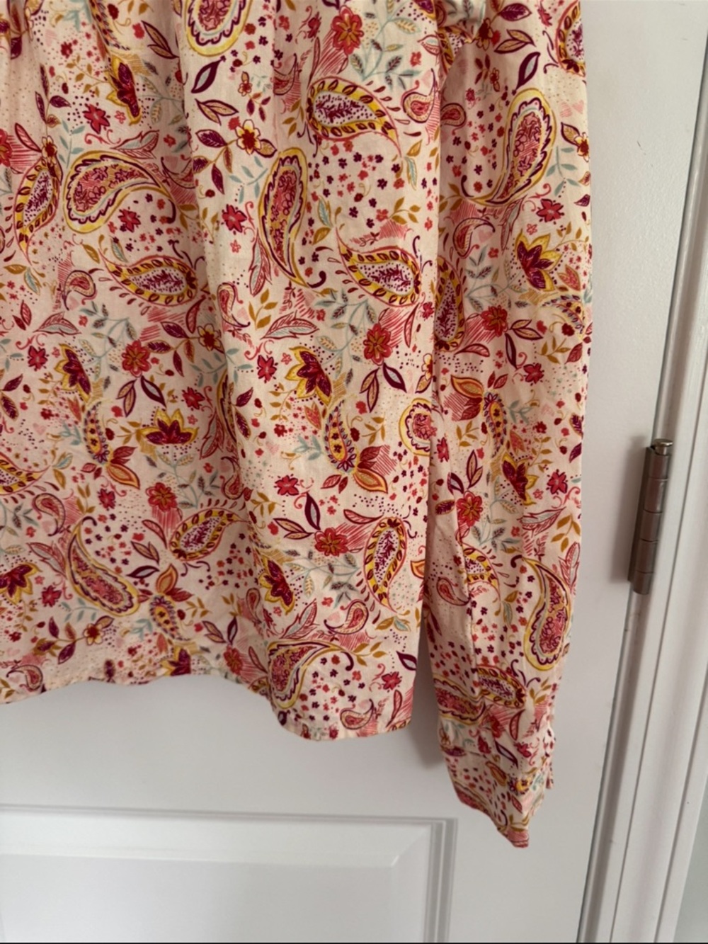 Pinch Floral/Paisley Ruffle Blouse - Picture 10 of 13